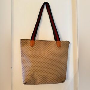 Vintage Gucci Tote Bag Africa Mignon Print 1990s